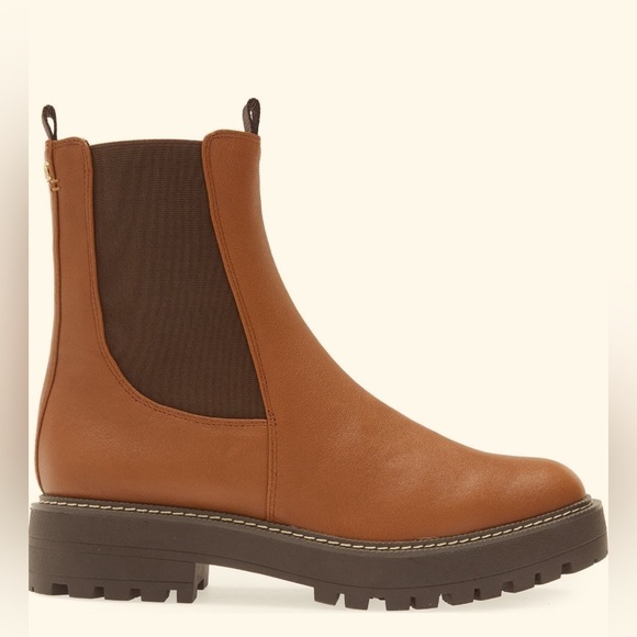 Sam Edelman Laguna Waterproof Lug Sole Chelsea Boot Brown 9.5 - Picture 4 of 6